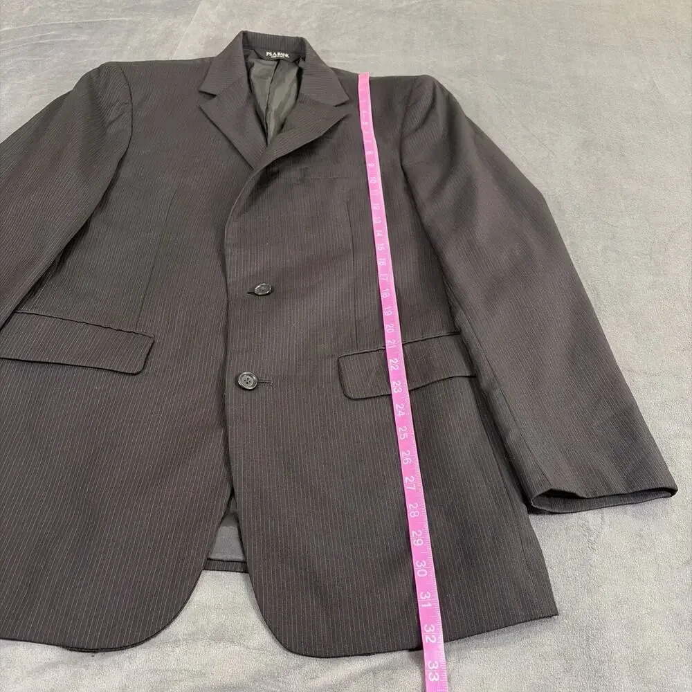 40L Joseph A Bank Black PinStripe Two Button Men's Suit Pants Flat-Front
